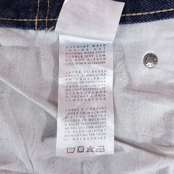 JNCO Mens Size 32X33 003 Slim Straight Embroidered Button Fly Blue Denim Jeans - Picture 13 of 15